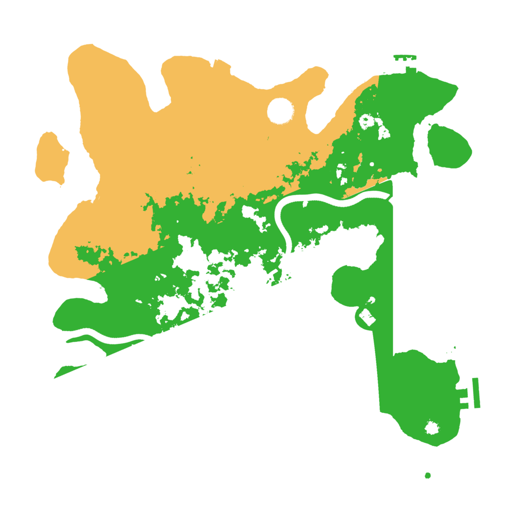 Biome Rust Map: Procedural Map, Size: 3500, Seed: 16884