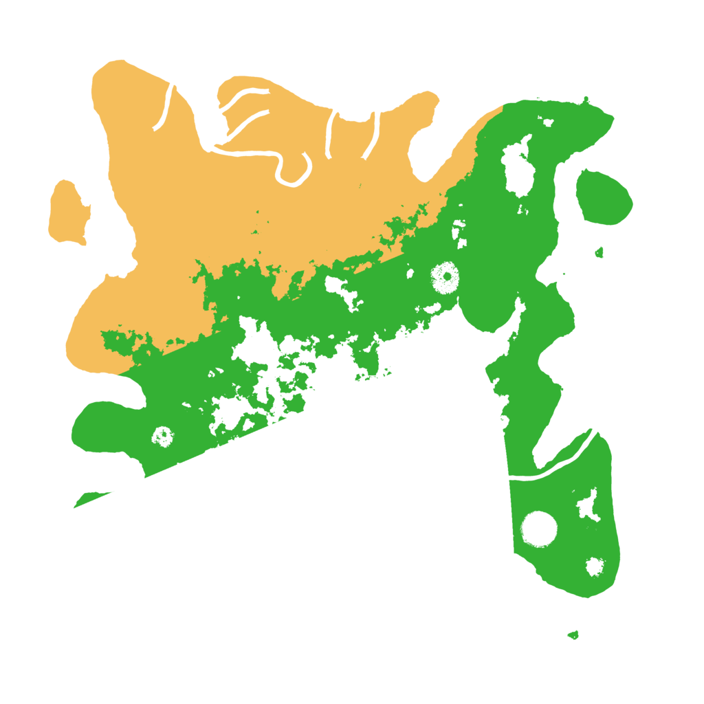 Biome Rust Map: Procedural Map, Size: 3500, Seed: 16884