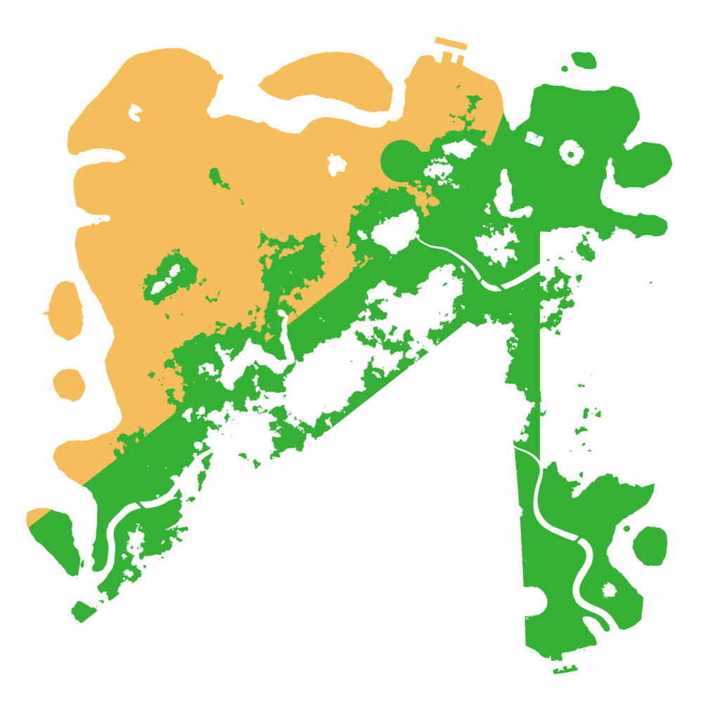 Biome Rust Map: Procedural Map, Size: 4500, Seed: 711410824