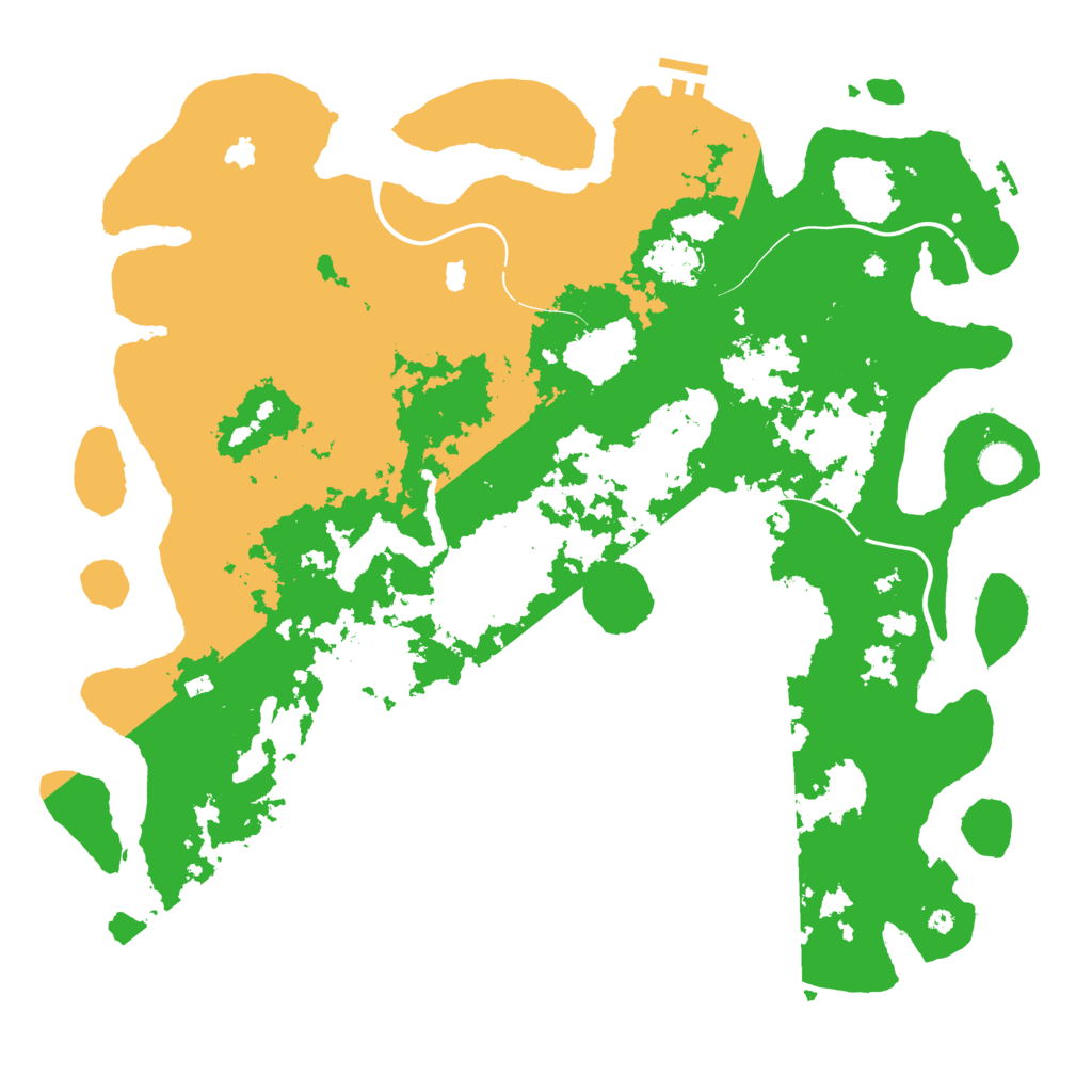 Biome Rust Map: Procedural Map, Size: 4500, Seed: 711410824