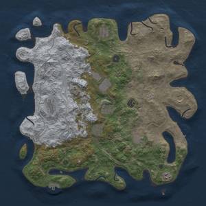 Thumbnail Rust Map: Procedural Map, Size: 4250, Seed: 766657526, 20 Monuments