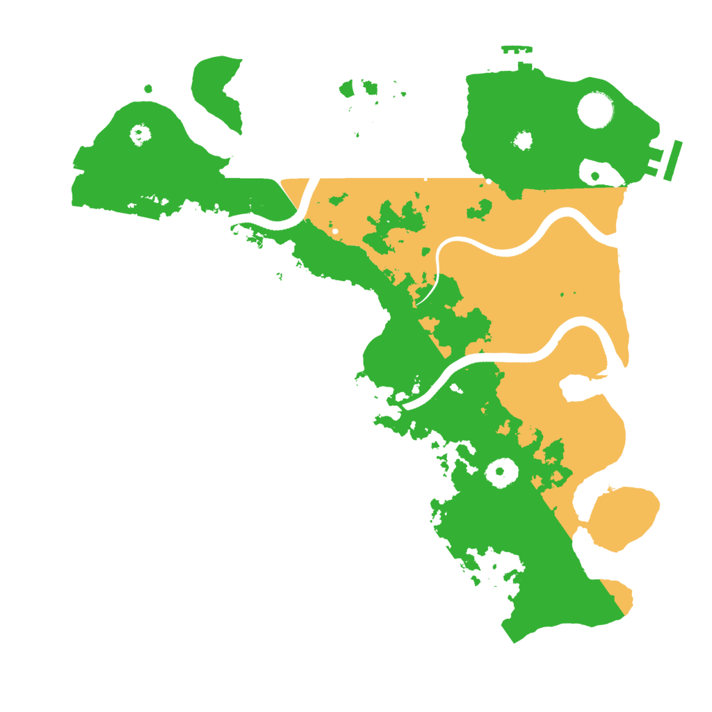 Biome Rust Map: Procedural Map, Size: 3500, Seed: 20780689