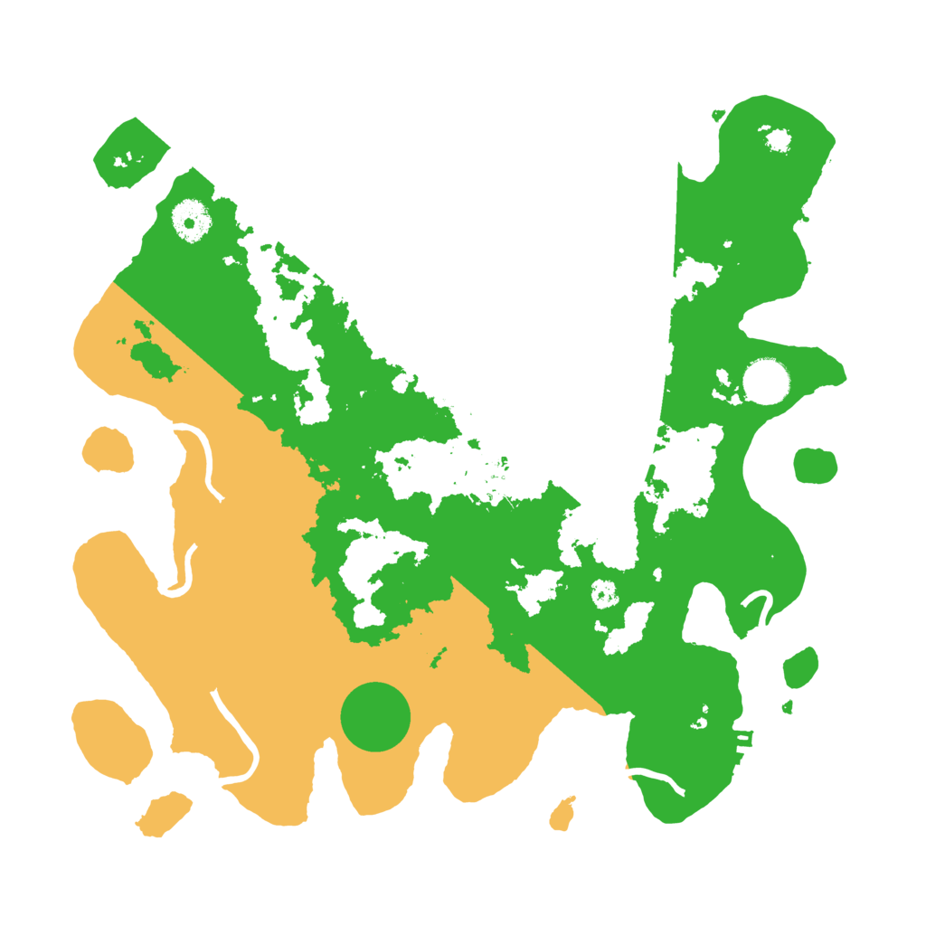 Biome Rust Map: Procedural Map, Size: 3500, Seed: 838502850