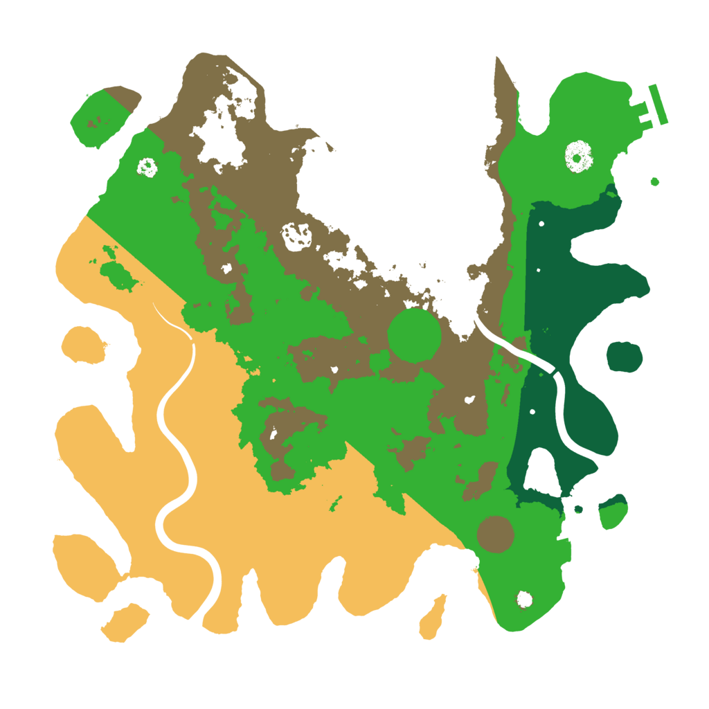 Biome Rust Map: Procedural Map, Size: 3500, Seed: 838502850