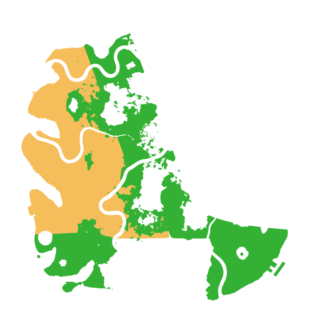 Biome Rust Map: Procedural Map, Size: 3950, Seed: 19851207