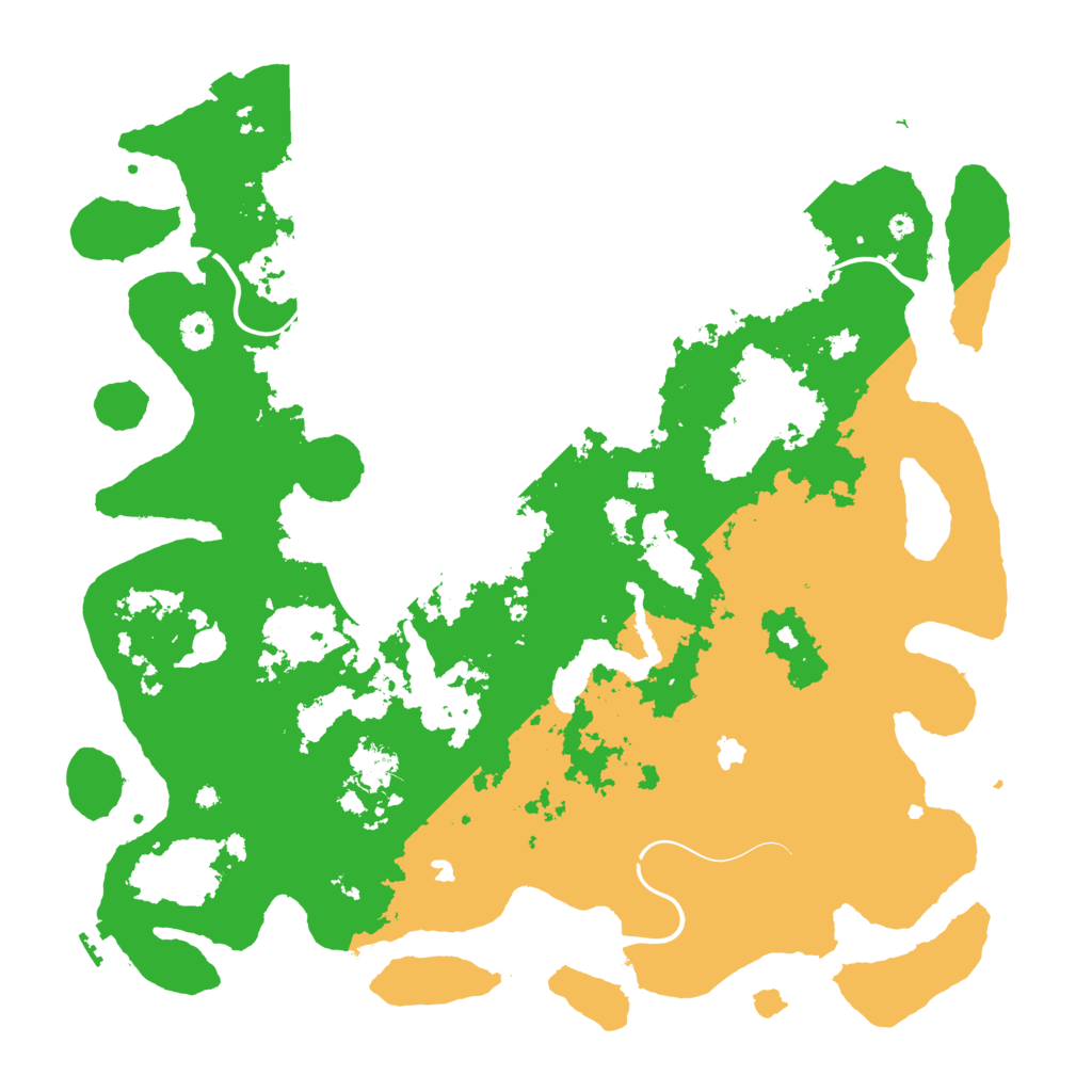 Biome Rust Map: Procedural Map, Size: 4500, Seed: 49346561