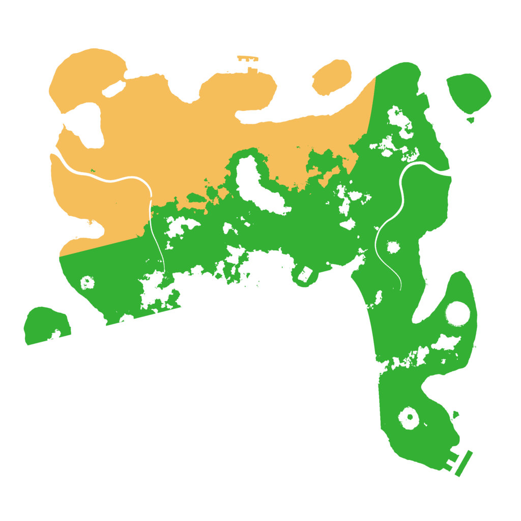 Biome Rust Map: Procedural Map, Size: 3750, Seed: 1017037546