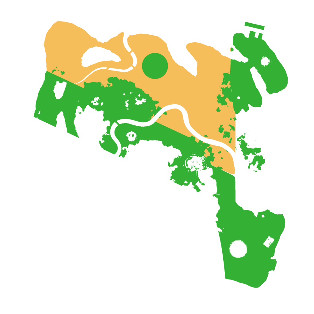 Biome Rust Map: Procedural Map, Size: 3200, Seed: 4295