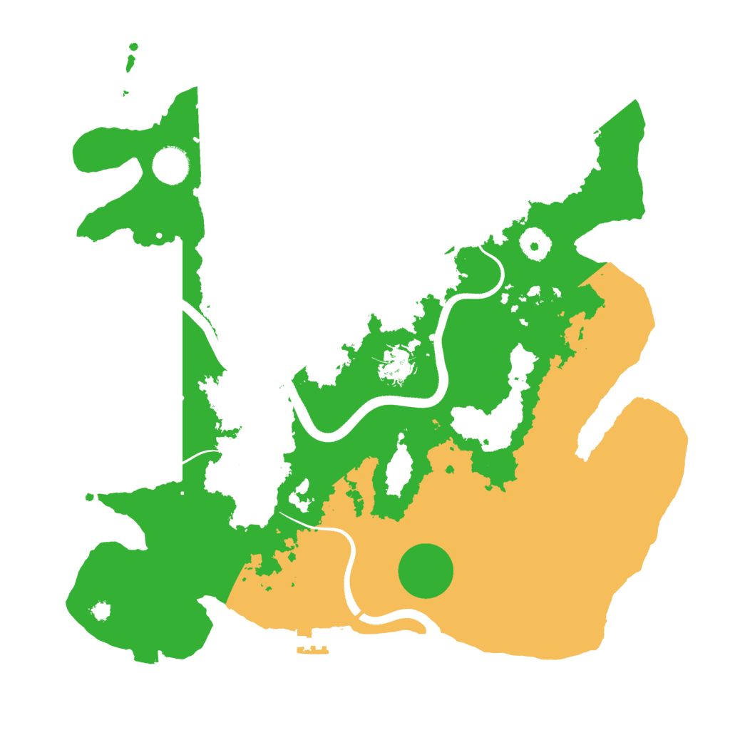 Biome Rust Map: Procedural Map, Size: 3500, Seed: 958142998