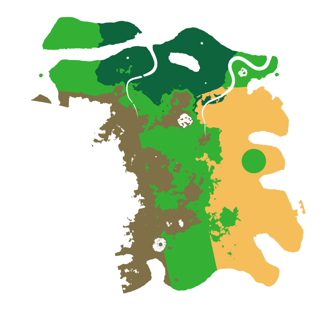 Biome Rust Map: Procedural Map, Size: 3500, Seed: 14579002