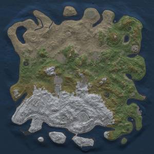 Thumbnail Rust Map: Procedural Map, Size: 4500, Seed: 1414204789, 20 Monuments