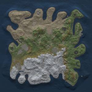 Thumbnail Rust Map: Procedural Map, Size: 3500, Seed: 1568037934, 18 Monuments