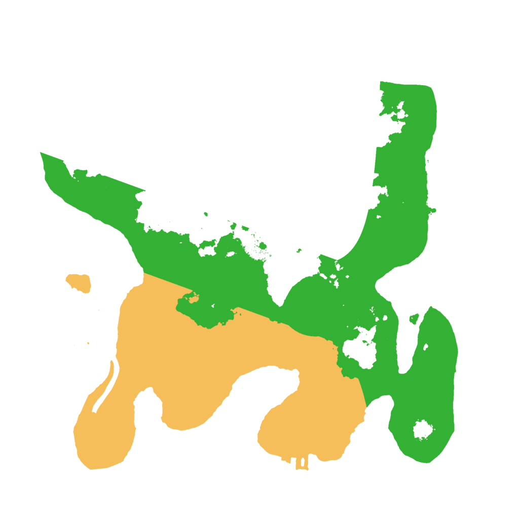 Biome Rust Map: Procedural Map, Size: 2500, Seed: 8335