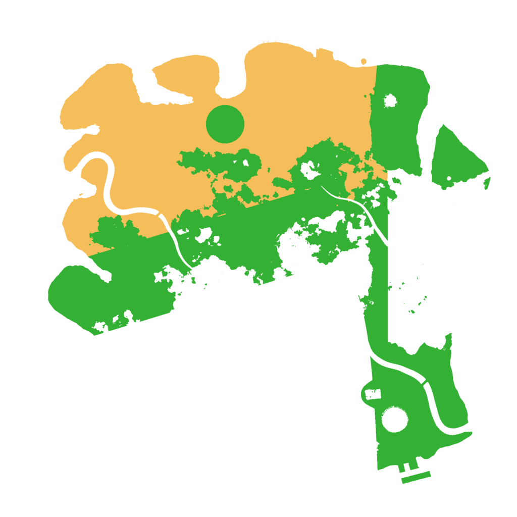 Biome Rust Map: Procedural Map, Size: 3560, Seed: 993459