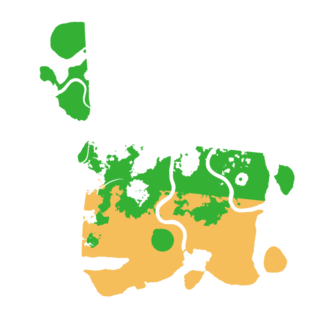 Biome Rust Map: Procedural Map, Size: 3700, Seed: 75225348