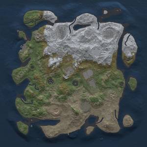 Thumbnail Rust Map: Procedural Map, Size: 3700, Seed: 75225348, 19 Monuments