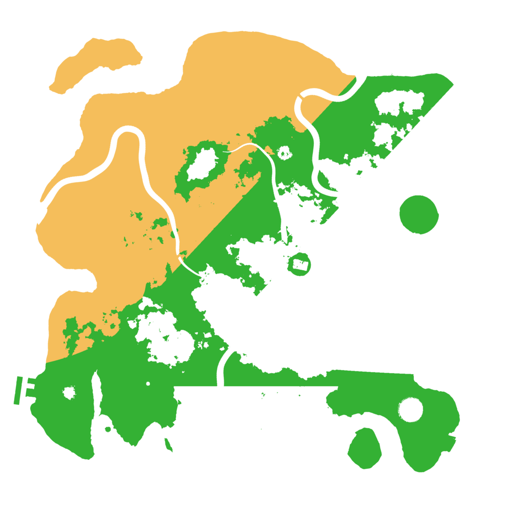 Biome Rust Map: Procedural Map, Size: 3700, Seed: 724932209