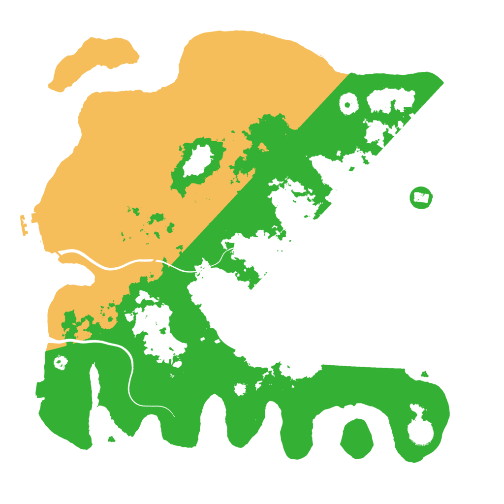Biome Rust Map: Procedural Map, Size: 3700, Seed: 724932209