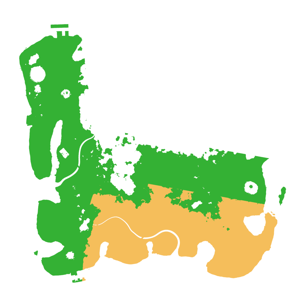 Biome Rust Map: Procedural Map, Size: 3500, Seed: 6969420