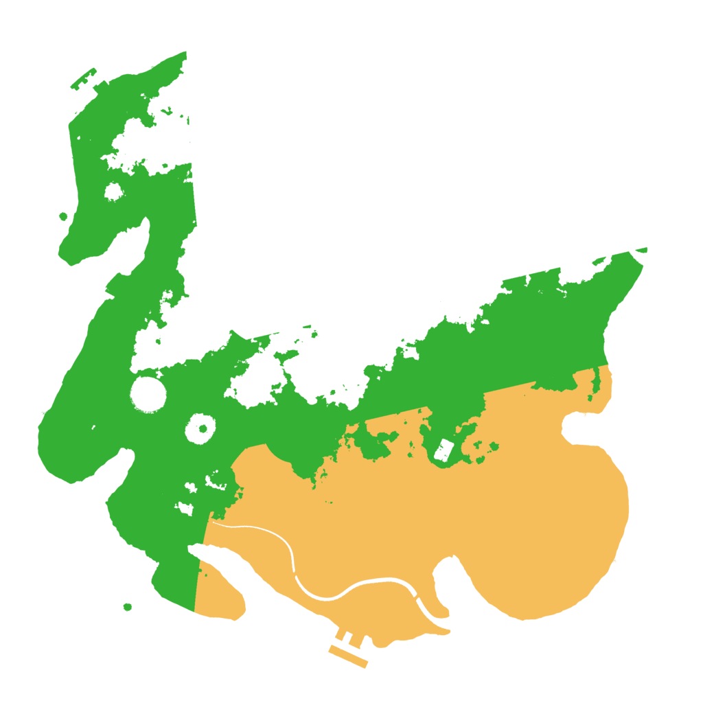 Biome Rust Map: Procedural Map, Size: 3500, Seed: 2112999