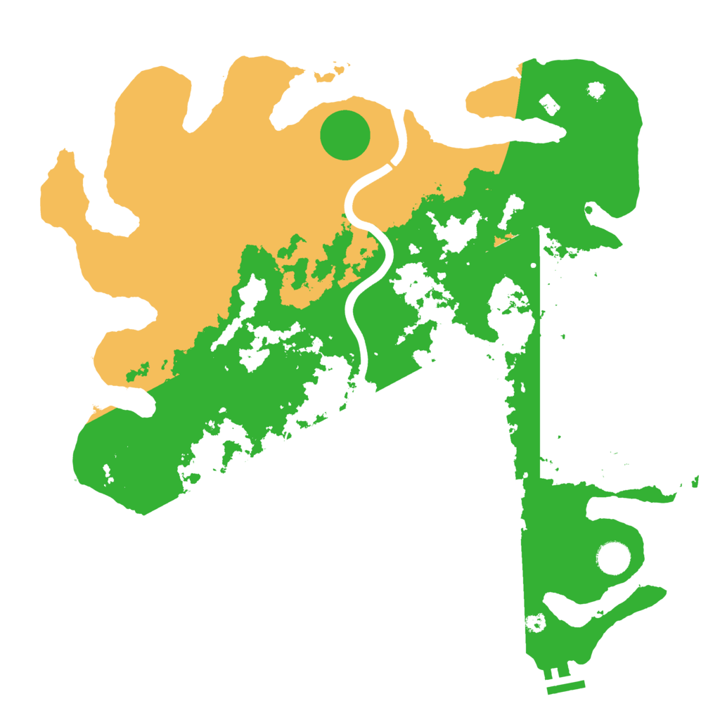 Biome Rust Map: Procedural Map, Size: 3800, Seed: 107828579