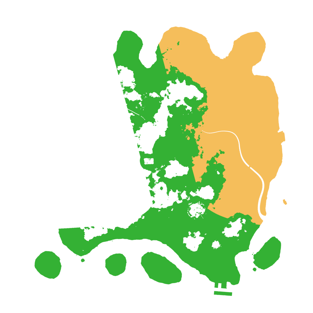 Biome Rust Map: Procedural Map, Size: 3500, Seed: 1707430922