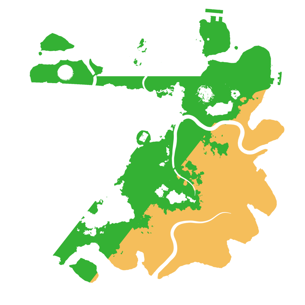 Biome Rust Map: Procedural Map, Size: 3500, Seed: 127647789