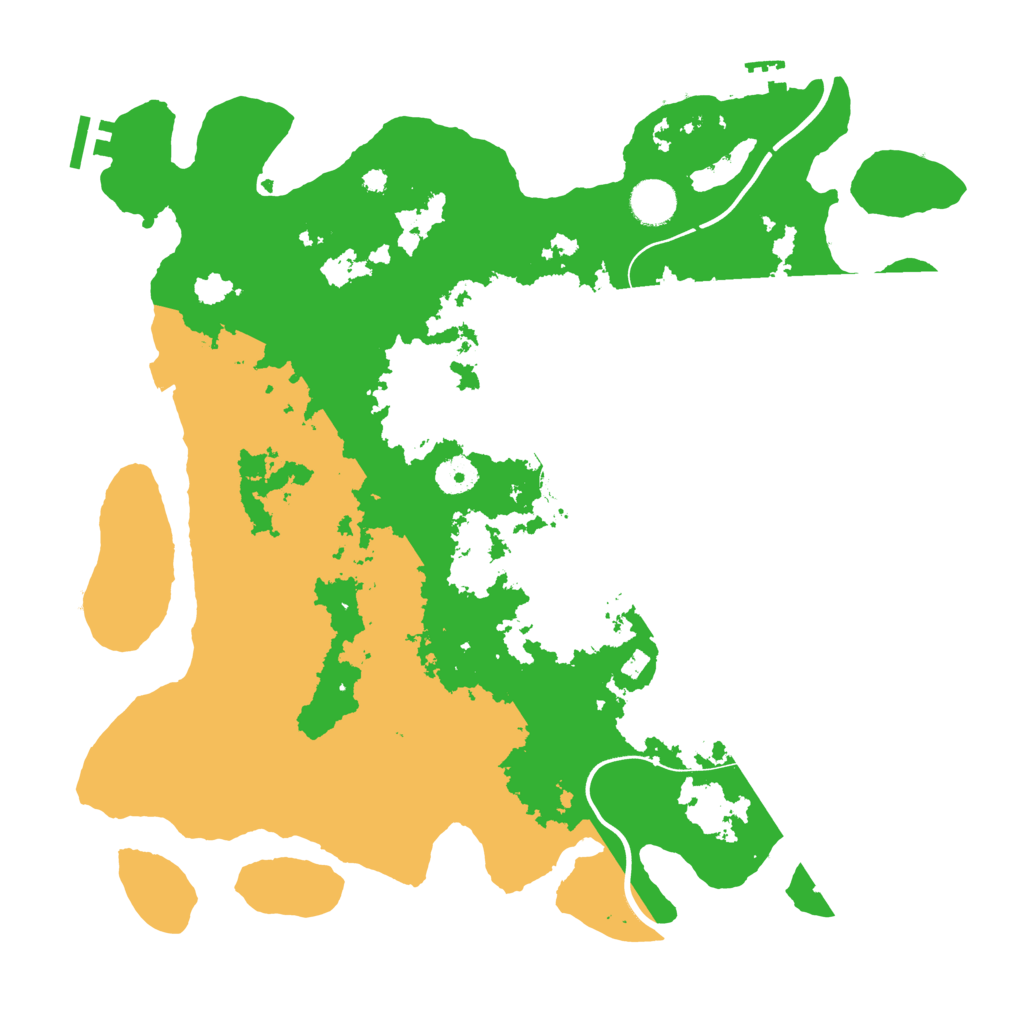 Biome Rust Map: Procedural Map, Size: 3900, Seed: 110093155
