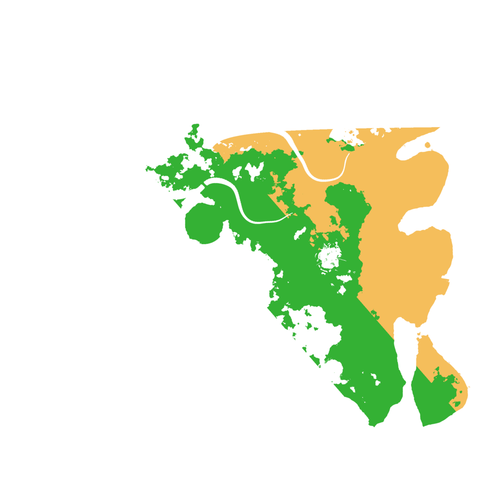 Biome Rust Map: Procedural Map, Size: 3500, Seed: 14719281