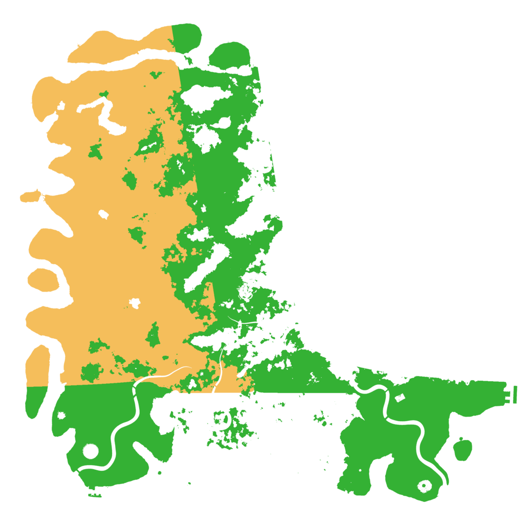Biome Rust Map: Procedural Map, Size: 6000, Seed: 685551