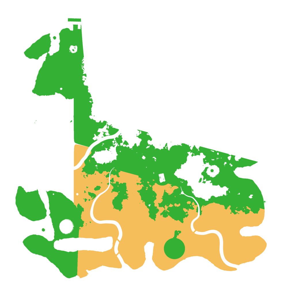 Biome Rust Map: Procedural Map, Size: 3700, Seed: 2078046991