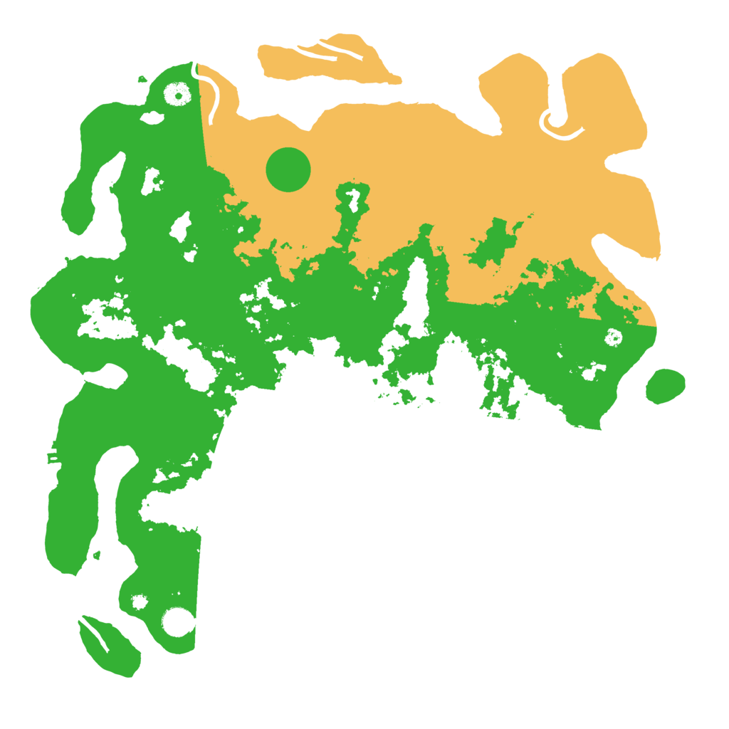Biome Rust Map: Procedural Map, Size: 4300, Seed: 157239