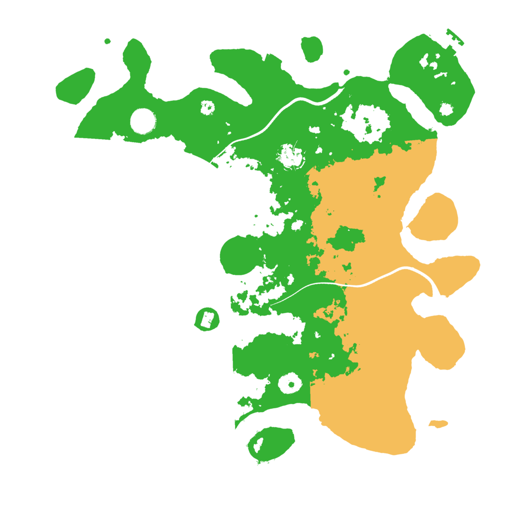 Biome Rust Map: Procedural Map, Size: 3500, Seed: 1740704411