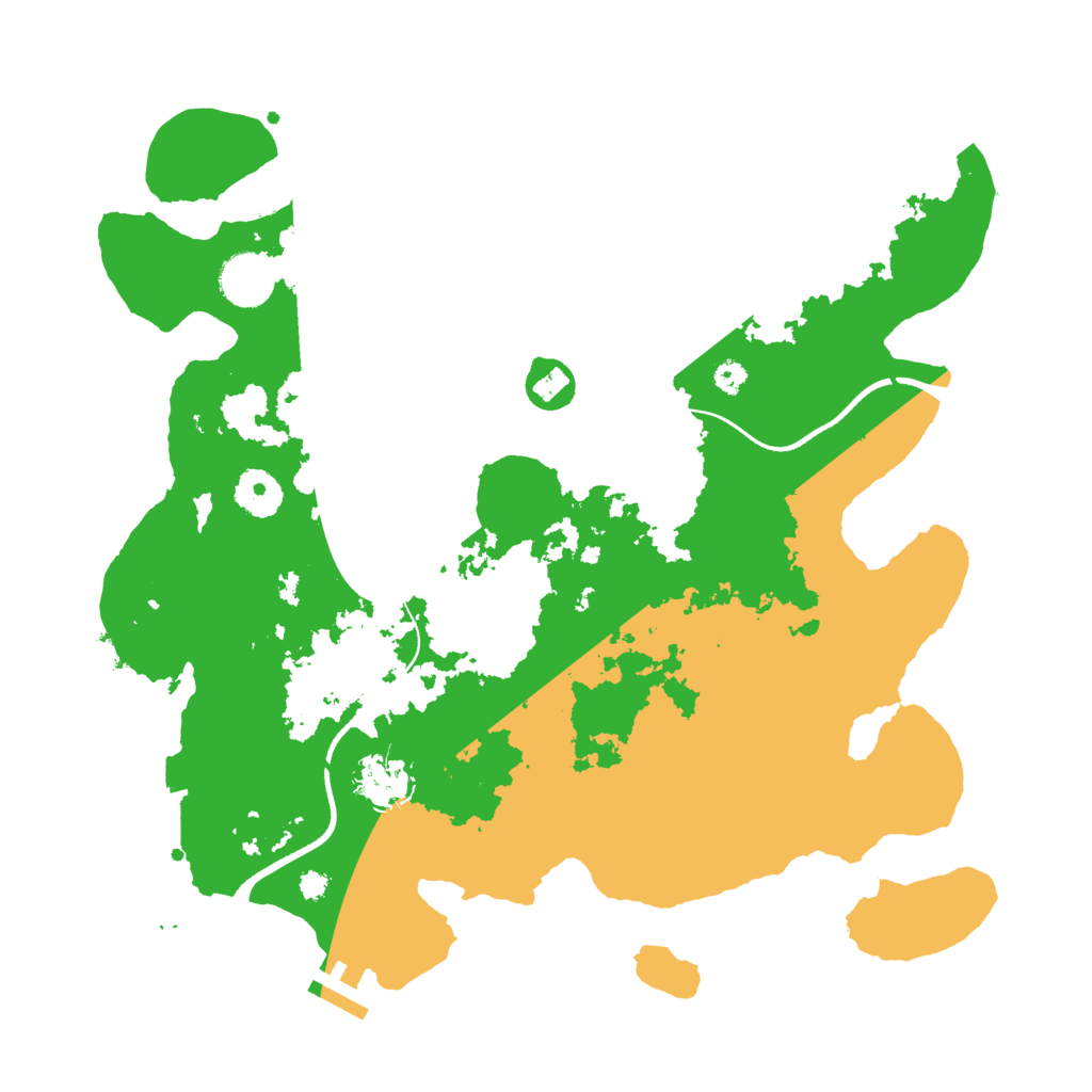 Biome Rust Map: Procedural Map, Size: 3500, Seed: 1086661488