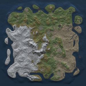 Thumbnail Rust Map: Procedural Map, Size: 5000, Seed: 11071997, 20 Monuments