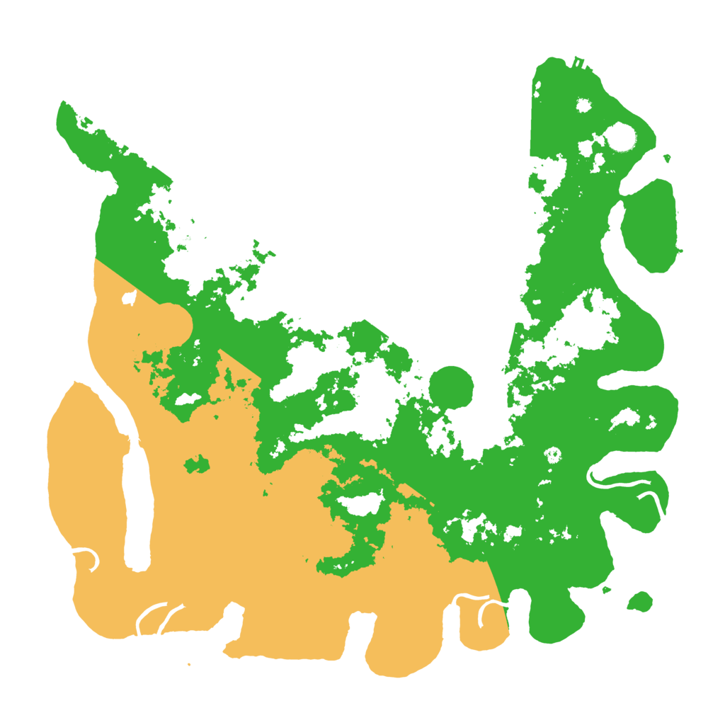 Biome Rust Map: Procedural Map, Size: 4500, Seed: 1945961805