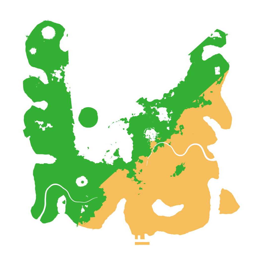 Biome Rust Map: Procedural Map, Size: 3500, Seed: 678292758