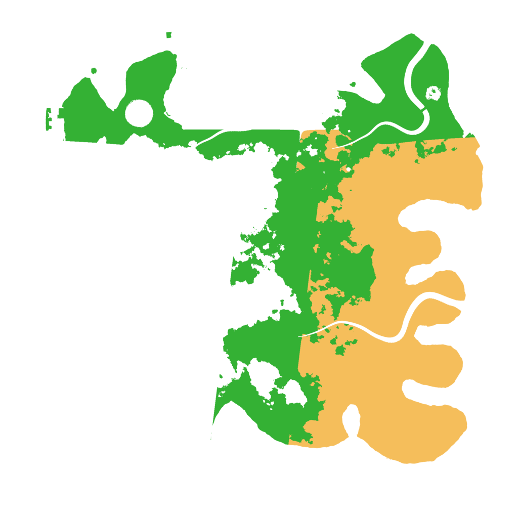 Biome Rust Map: Procedural Map, Size: 3500, Seed: 598761657