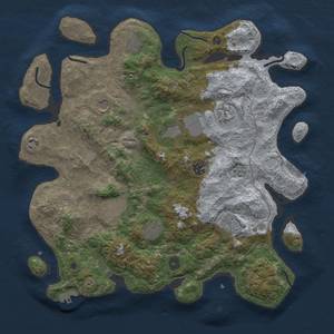 Thumbnail Rust Map: Procedural Map, Size: 4000, Seed: 1941855152, 19 Monuments