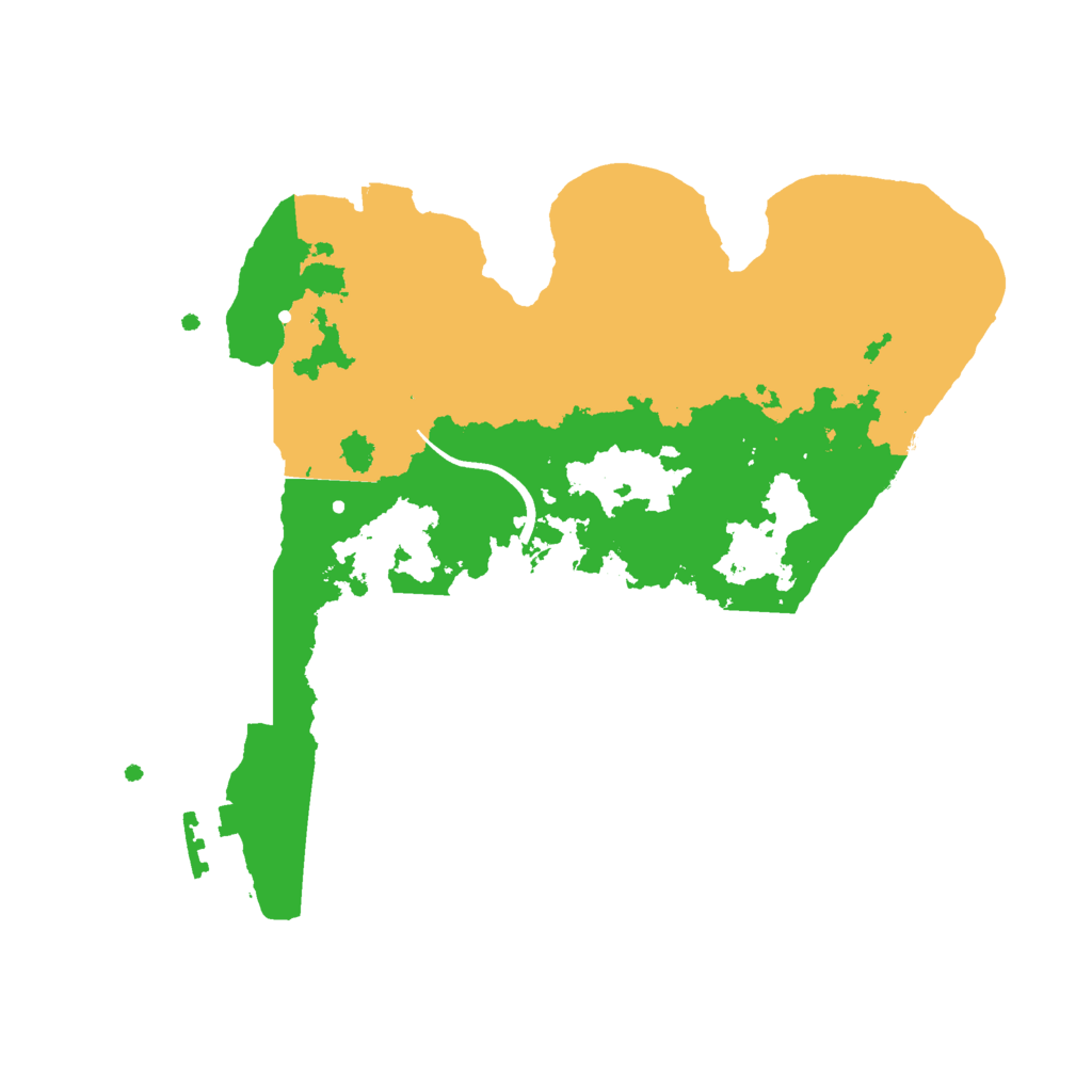 Biome Rust Map: Procedural Map, Size: 2500, Seed: 58340949