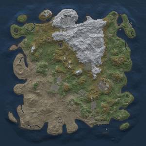 Thumbnail Rust Map: Procedural Map, Size: 4500, Seed: 695111641, 18 Monuments