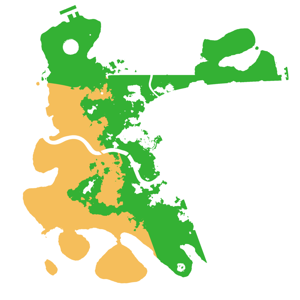 Biome Rust Map: Procedural Map, Size: 3500, Seed: 631667879