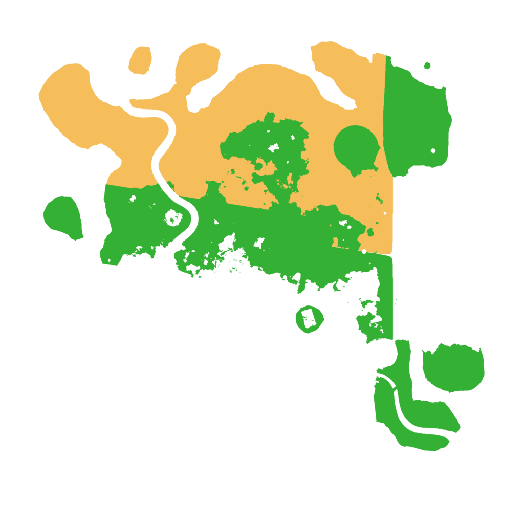 Biome Rust Map: Procedural Map, Size: 3200, Seed: 24734