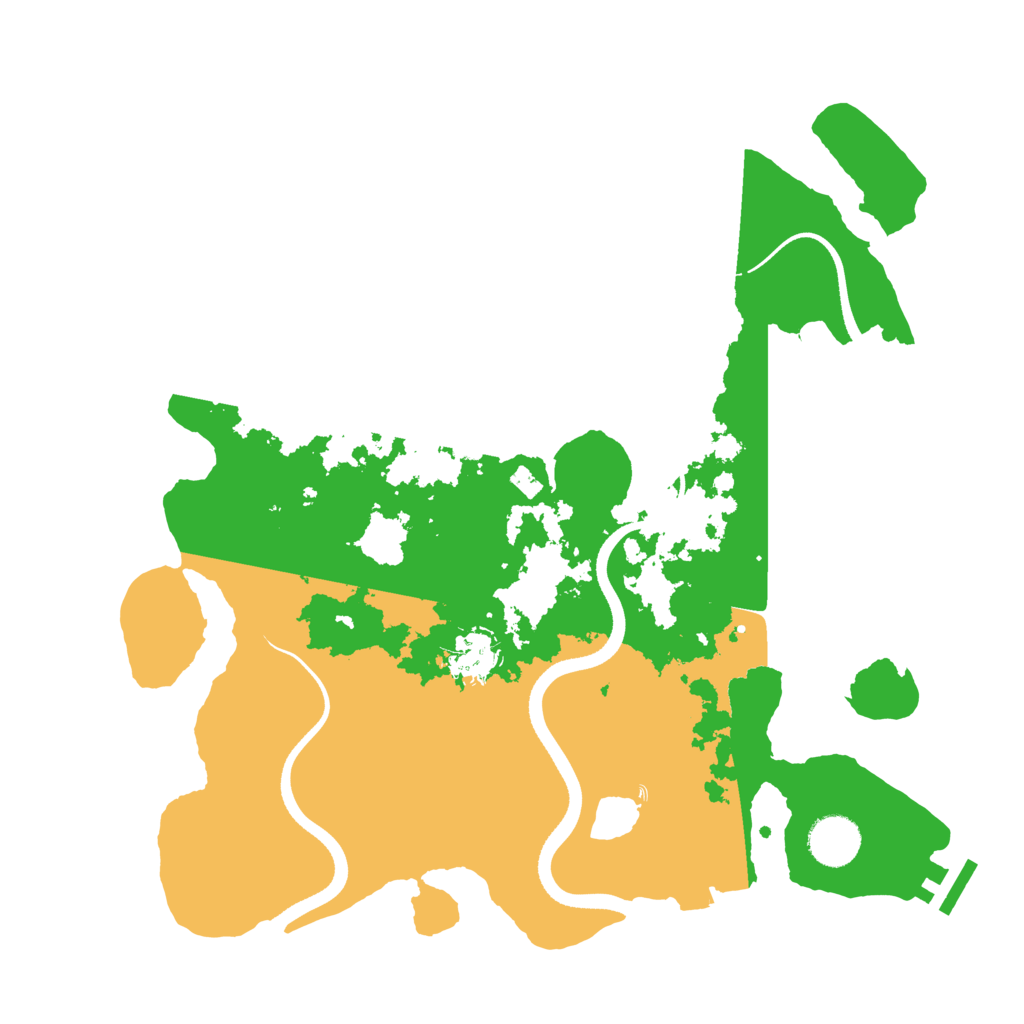 Biome Rust Map: Procedural Map, Size: 3500, Seed: 1479