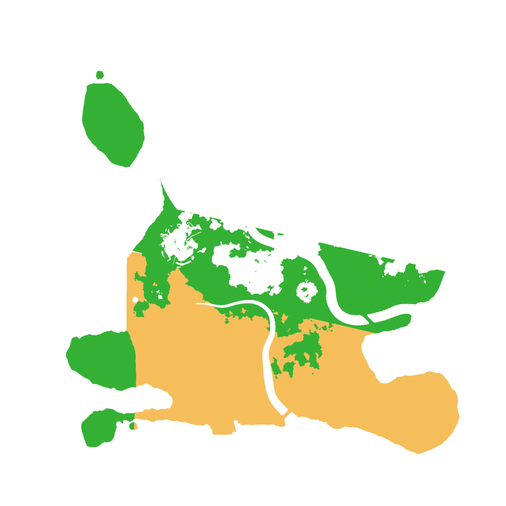 Biome Rust Map: Procedural Map, Size: 2500, Seed: 93739