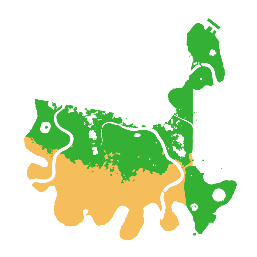 Biome Rust Map: Procedural Map, Size: 3500, Seed: 774369032
