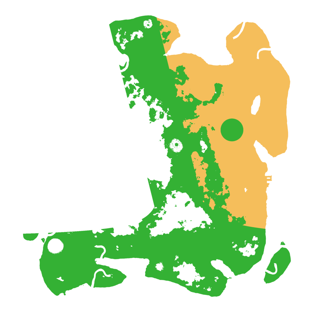 Biome Rust Map: Procedural Map, Size: 3700, Seed: 443298860