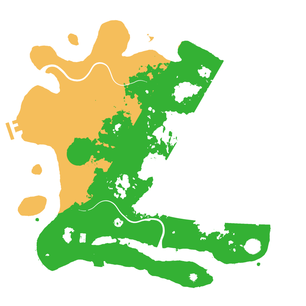 Biome Rust Map: Procedural Map, Size: 3500, Seed: 130075379