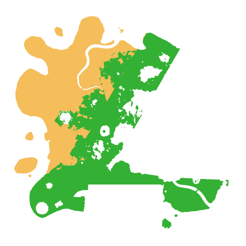 Biome Rust Map: Procedural Map, Size: 3500, Seed: 130075379