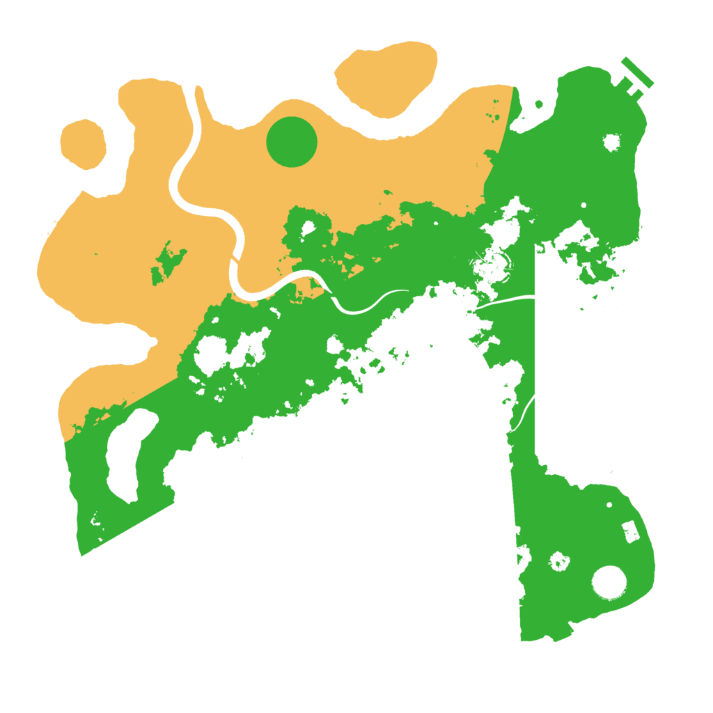 Biome Rust Map: Procedural Map, Size: 3700, Seed: 792457038